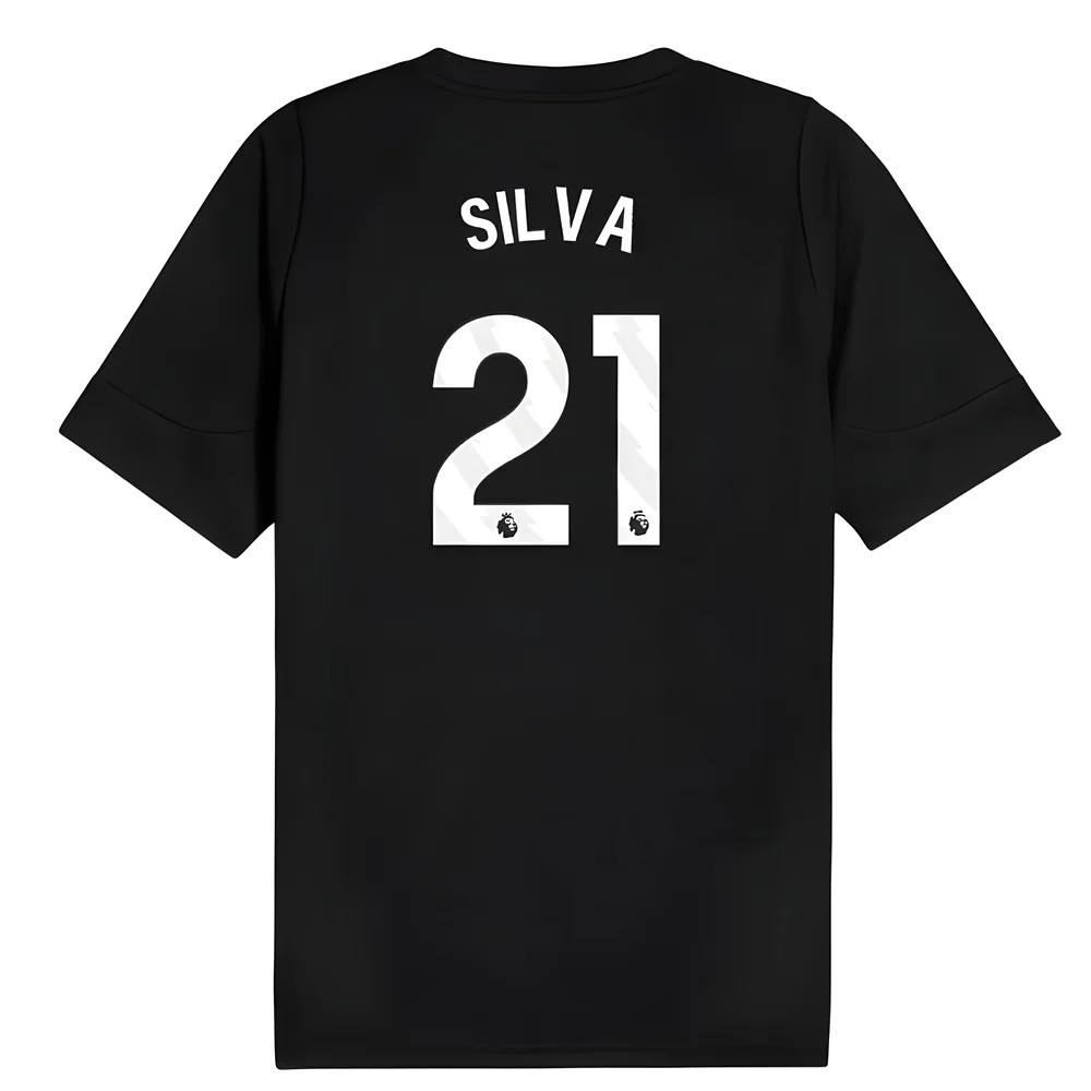 2025-2026 Man City Training Jersey (Black) (Silva 21)