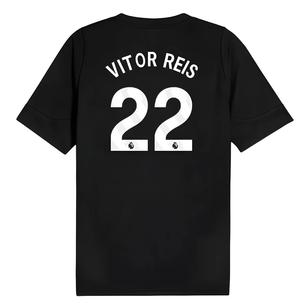 2025-2026 Man City Training Jersey (Black) (Vitor Reis 22)