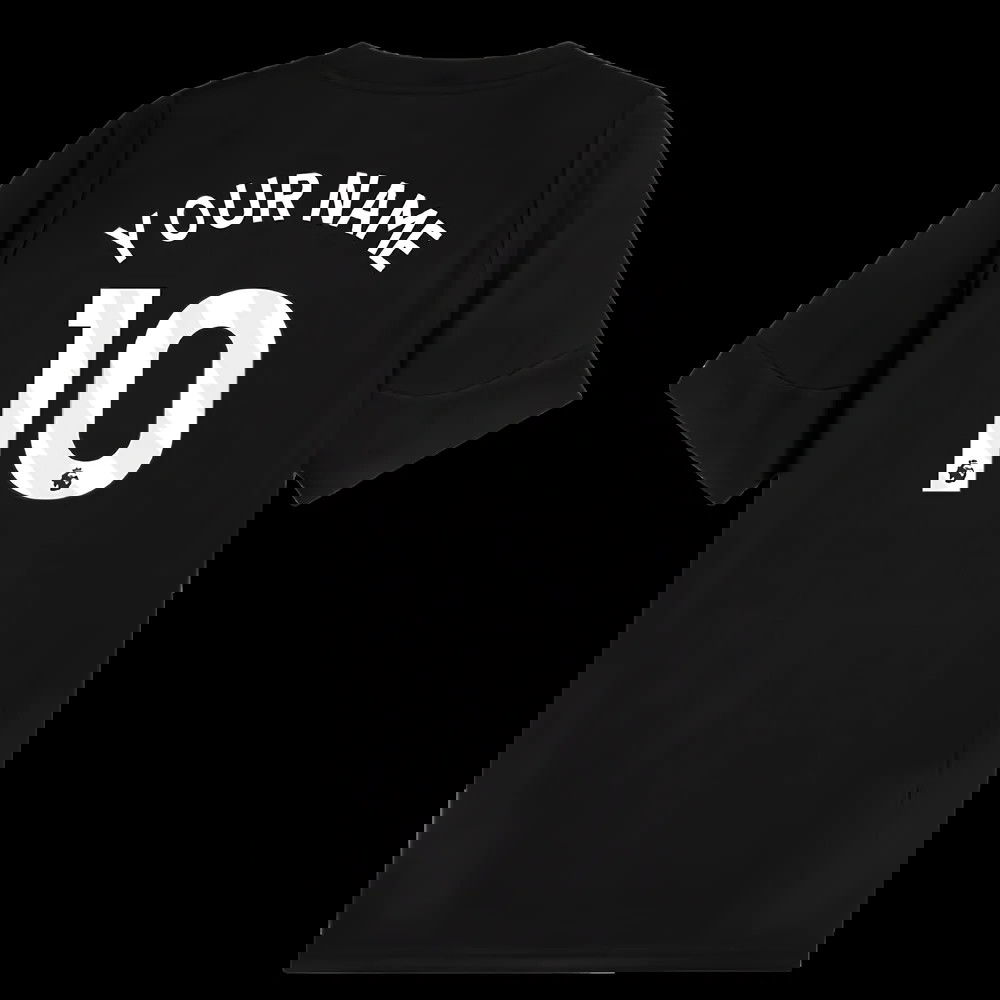 2025-2026 Man City Training Jersey (Black) (Your Name)