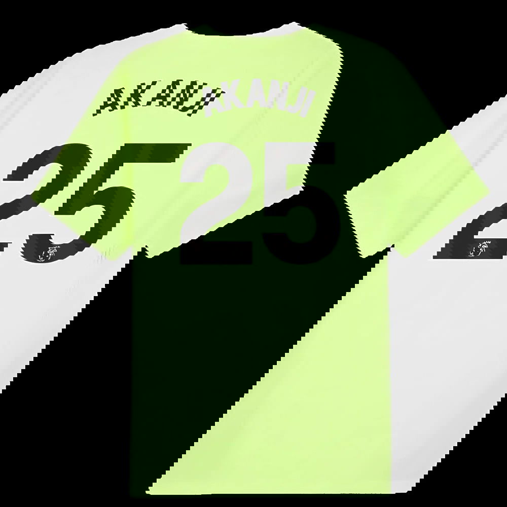 2025-2026 Man City Training Jersey (Fizzy Apple) (Akanji 25)