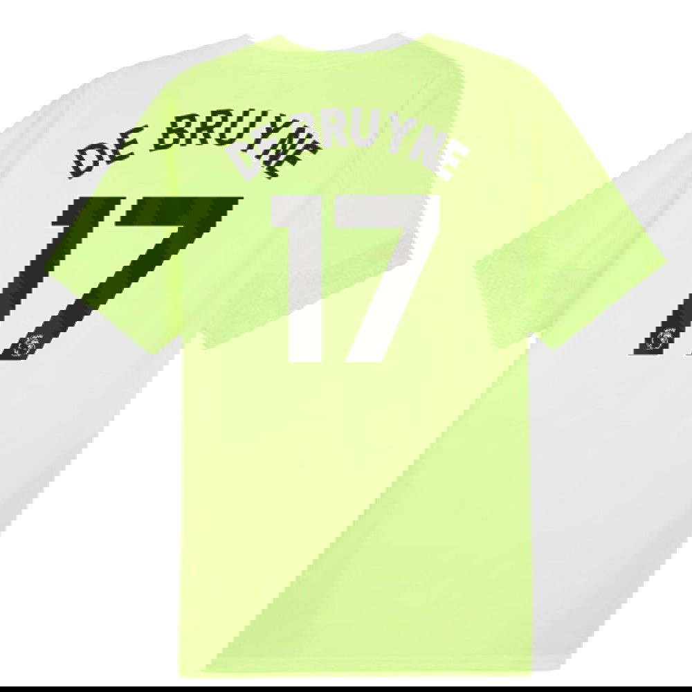 2025-2026 Man City Training Jersey (Fizzy Apple) (De Bruyne 17)