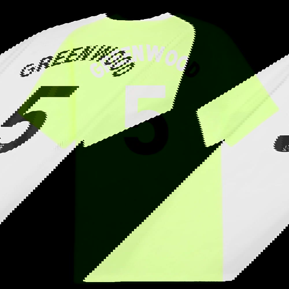 2025-2026 Man City Training Jersey (Fizzy Apple) (Greenwood 5)