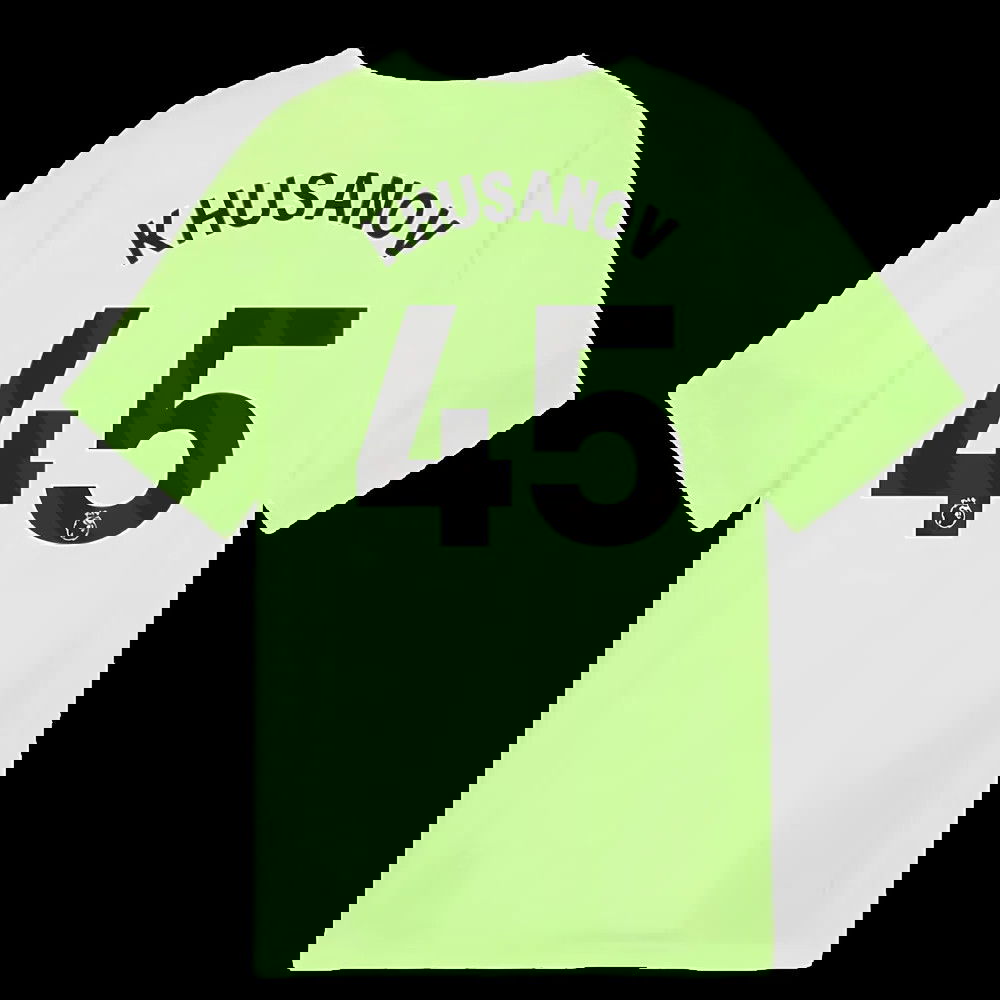 2025-2026 Man City Training Jersey (Fizzy Apple) - Kids (Khusanov 45)