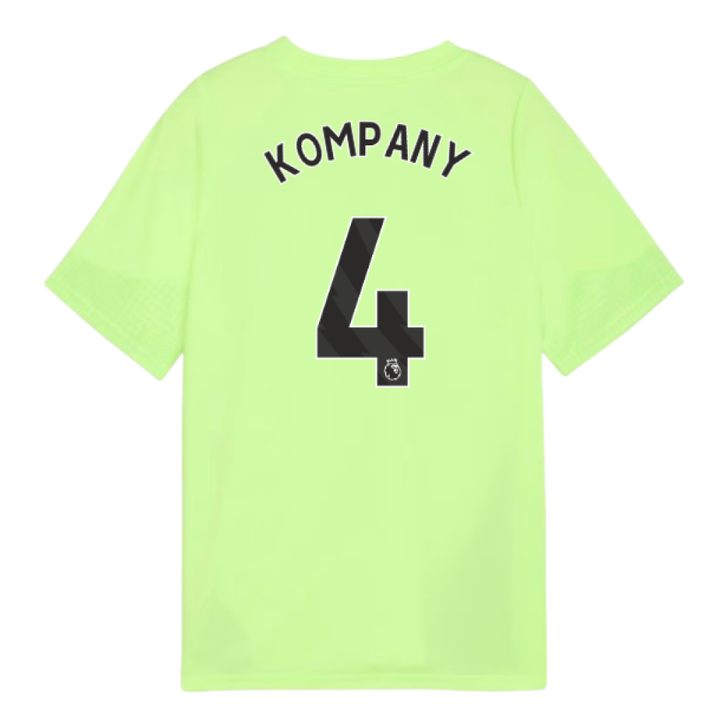 2025-2026 Man City Training Jersey (Fizzy Apple) - Kids (Kompany 4)