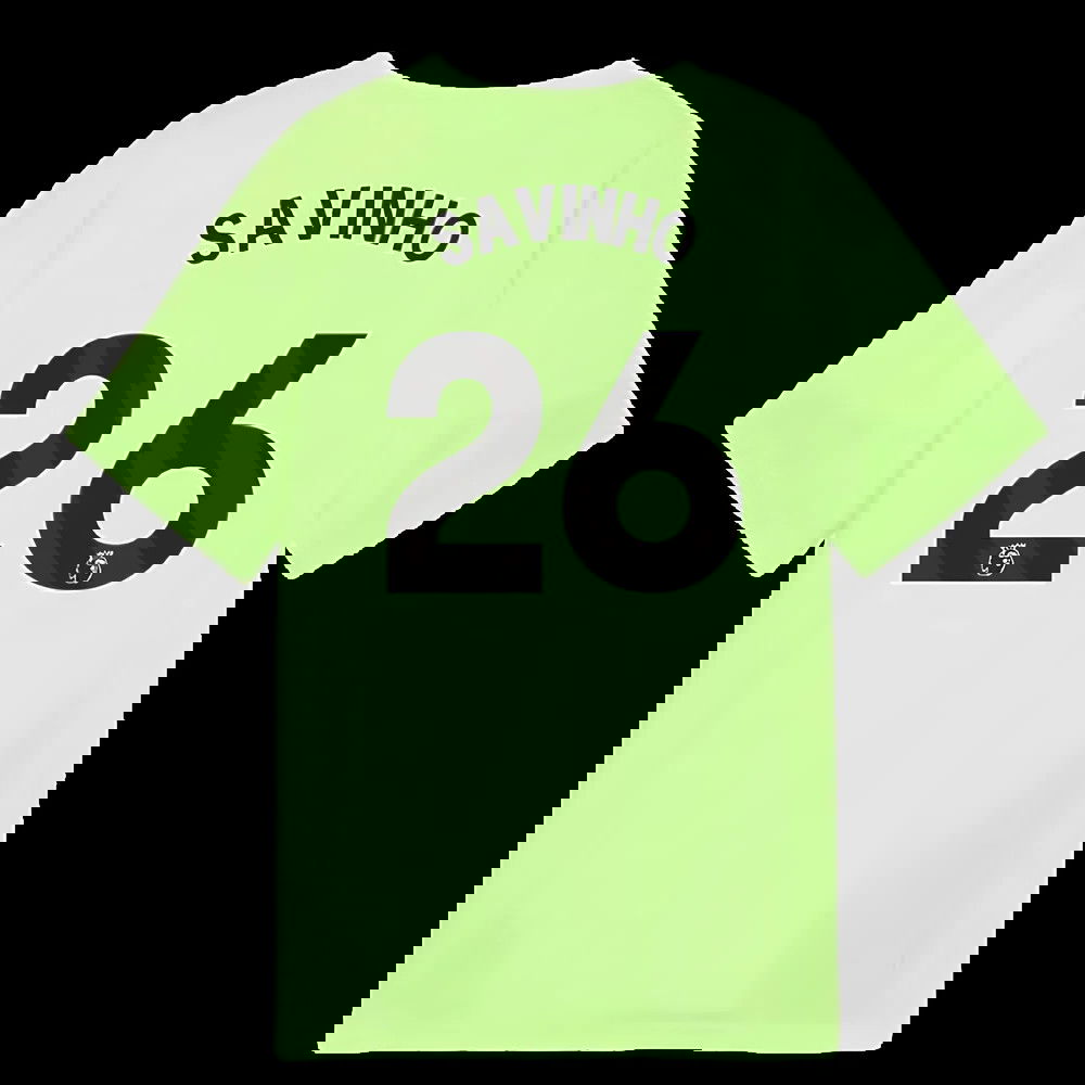 2025-2026 Man City Training Jersey (Fizzy Apple) - Kids (Savinho 26)