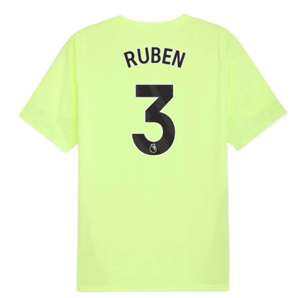 2025-2026 Man City Training Jersey (Fizzy Apple) (Ruben 3)