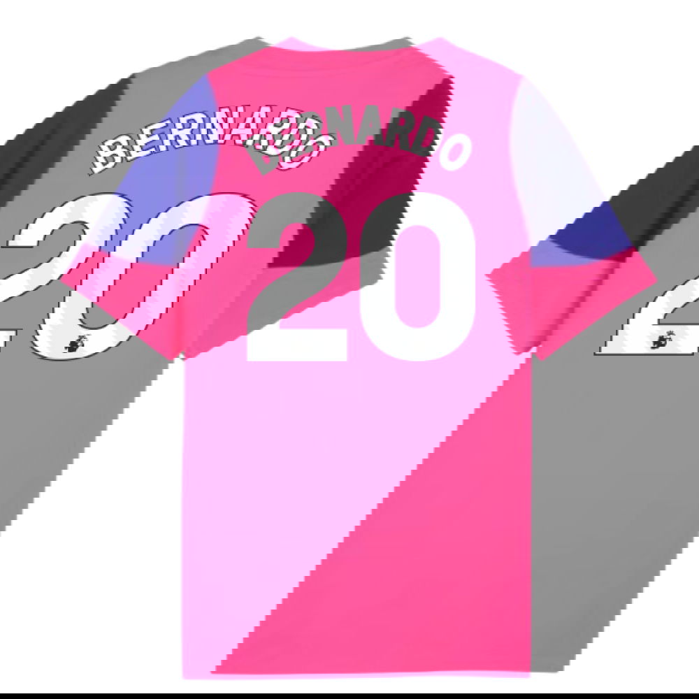 2025-2026 Man City Training Jersey (Fluro Pink) - Kids (Bernardo 20)