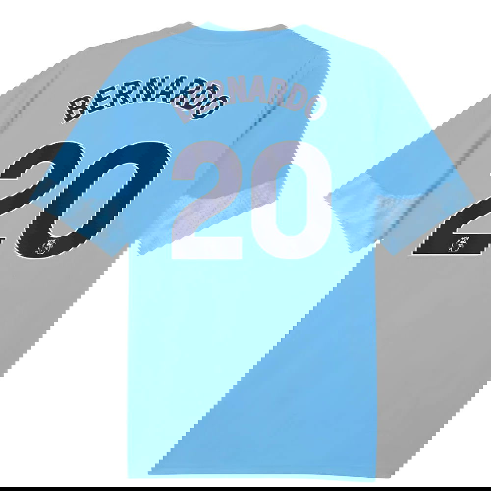 2025-2026 Man City Training Jersey (Light Blue) - Kids (Bernardo 20)