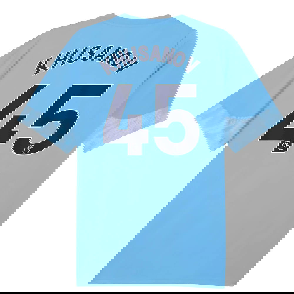 2025-2026 Man City Training Jersey (Light Blue) - Kids (Khusanov 45)