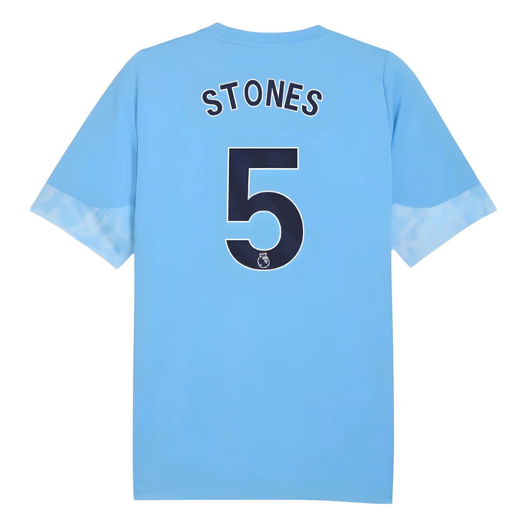 2025-2026 Man City Training Jersey (Light Blue) - Kids (Stones 5)