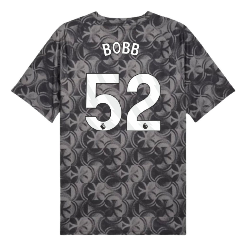 2025-2026 Man City Warm Up Jersey (Black) (Bobb 52)