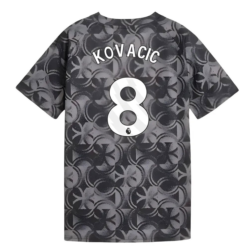2025-2026 Man City Warm Up Jersey (Black) - Kids (Kovacic 8)