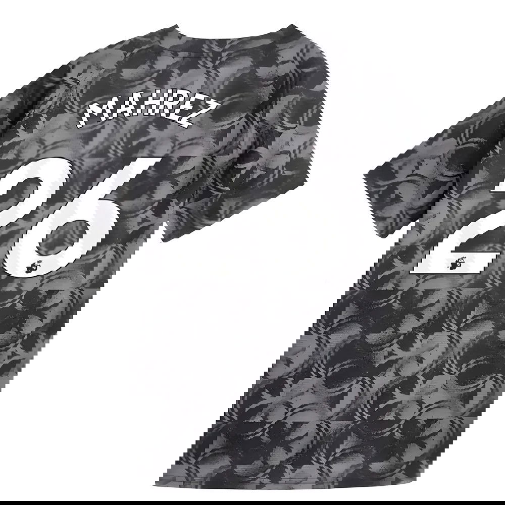 2025-2026 Man City Warm Up Jersey (Black) - Kids (Mahrez 26)