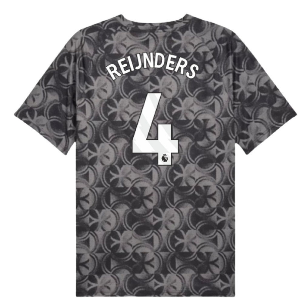2025-2026 Man City Warm Up Jersey (Black) (Reijnders 4)