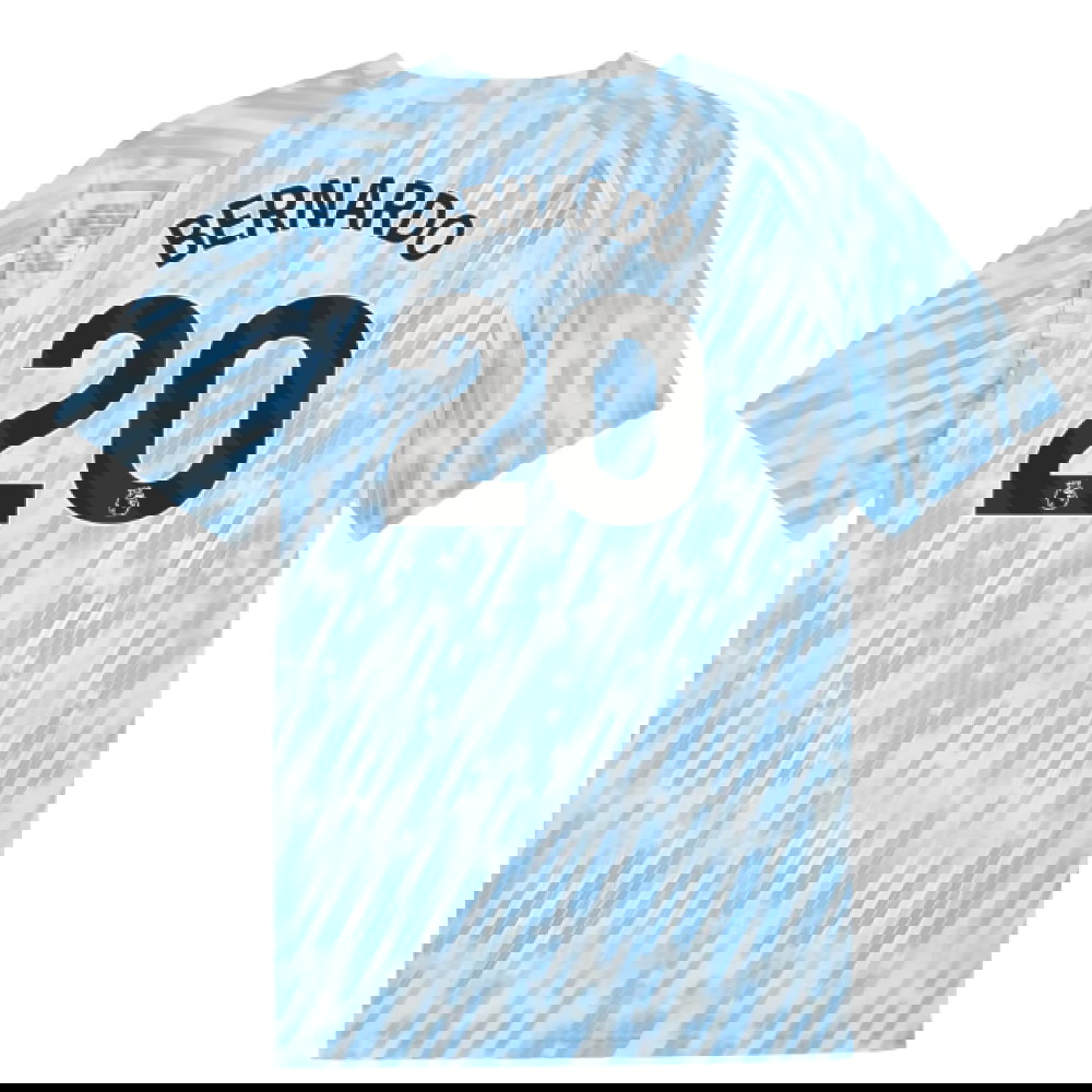 2025-2026 Man City Warm Up Jersey (Silver Sky) (Bernardo 20)