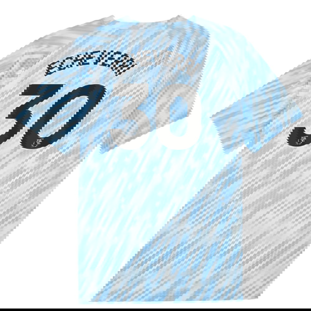 2025-2026 Man City Warm Up Jersey (Silver Sky) (Echeverri 30)