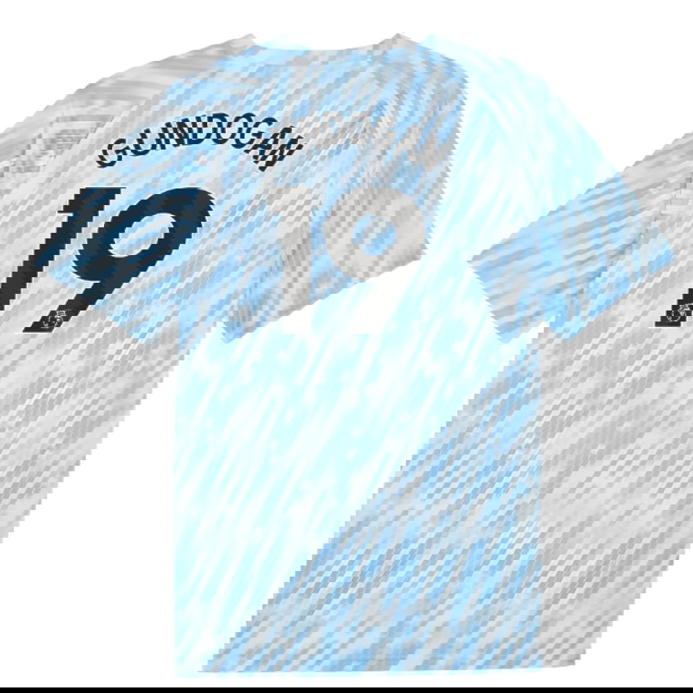 2025-2026 Man City Warm Up Jersey (Silver Sky) (Gundogan 19)