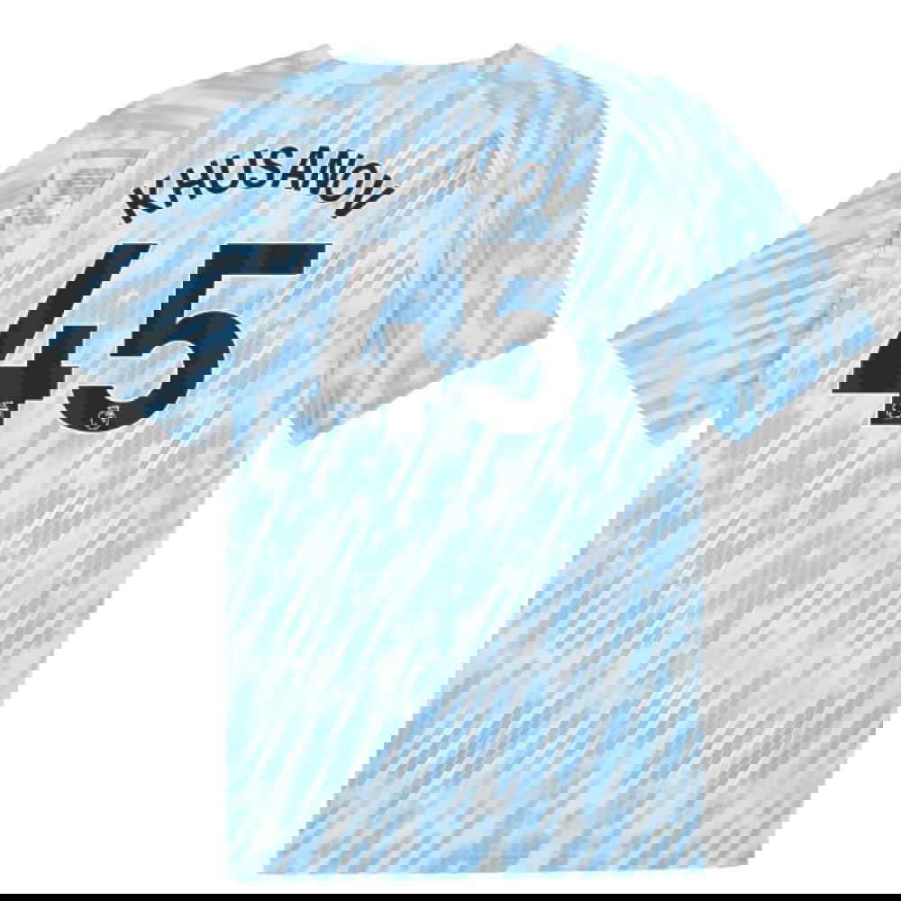 2025-2026 Man City Warm Up Jersey (Silver Sky) (Khusanov 45)
