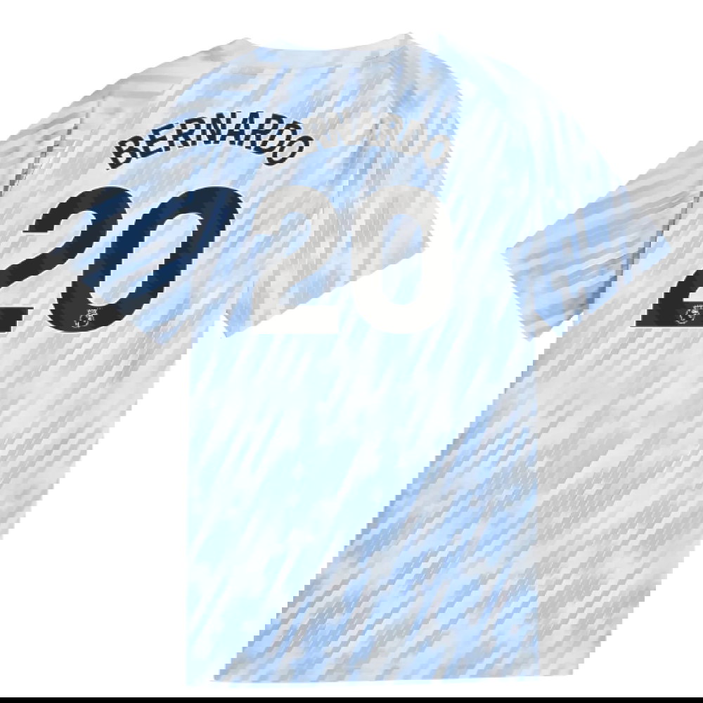 2025-2026 Man City Warm Up Jersey (Silver Sky) - Kids (Bernardo 20)