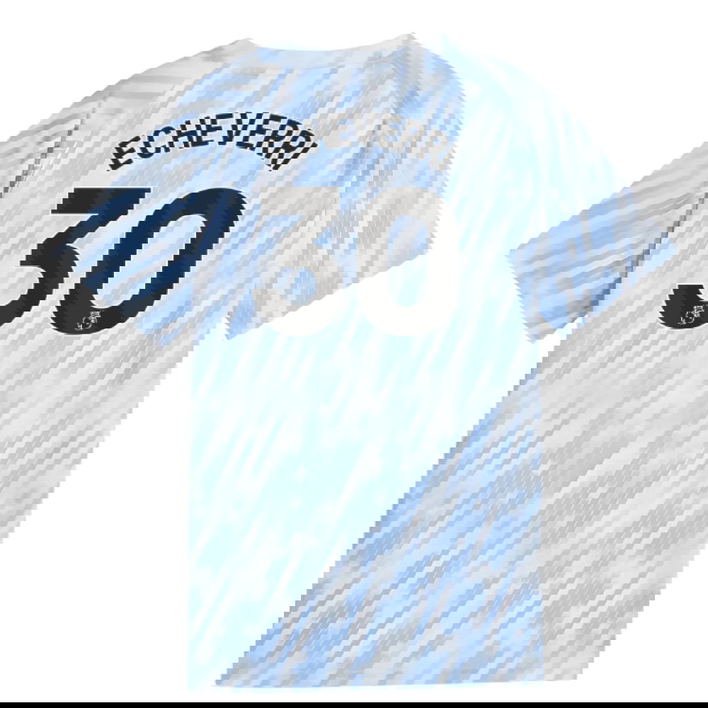 2025-2026 Man City Warm Up Jersey (Silver Sky) - Kids (Echeverri 30)