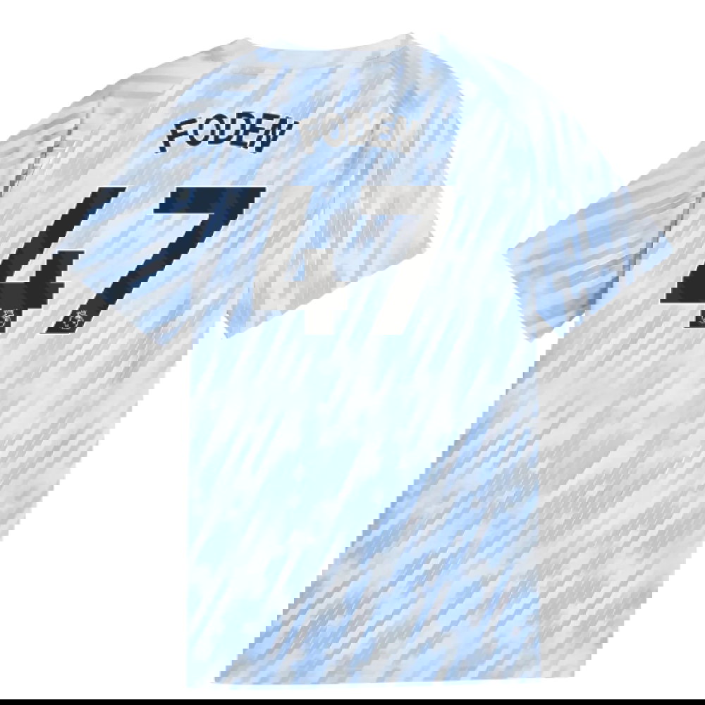 2025-2026 Man City Warm Up Jersey (Silver Sky) - Kids (Foden 47)