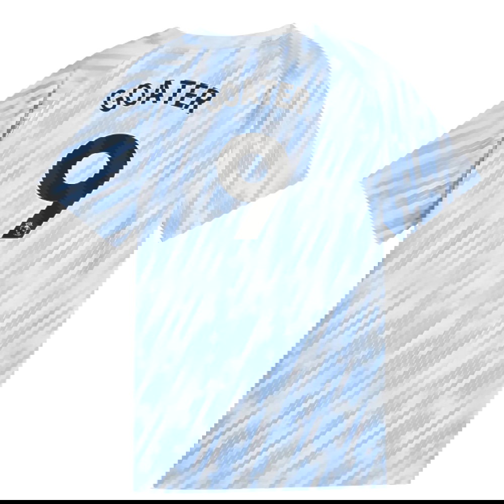 2025-2026 Man City Warm Up Jersey (Silver Sky) - Kids (Goater 9)