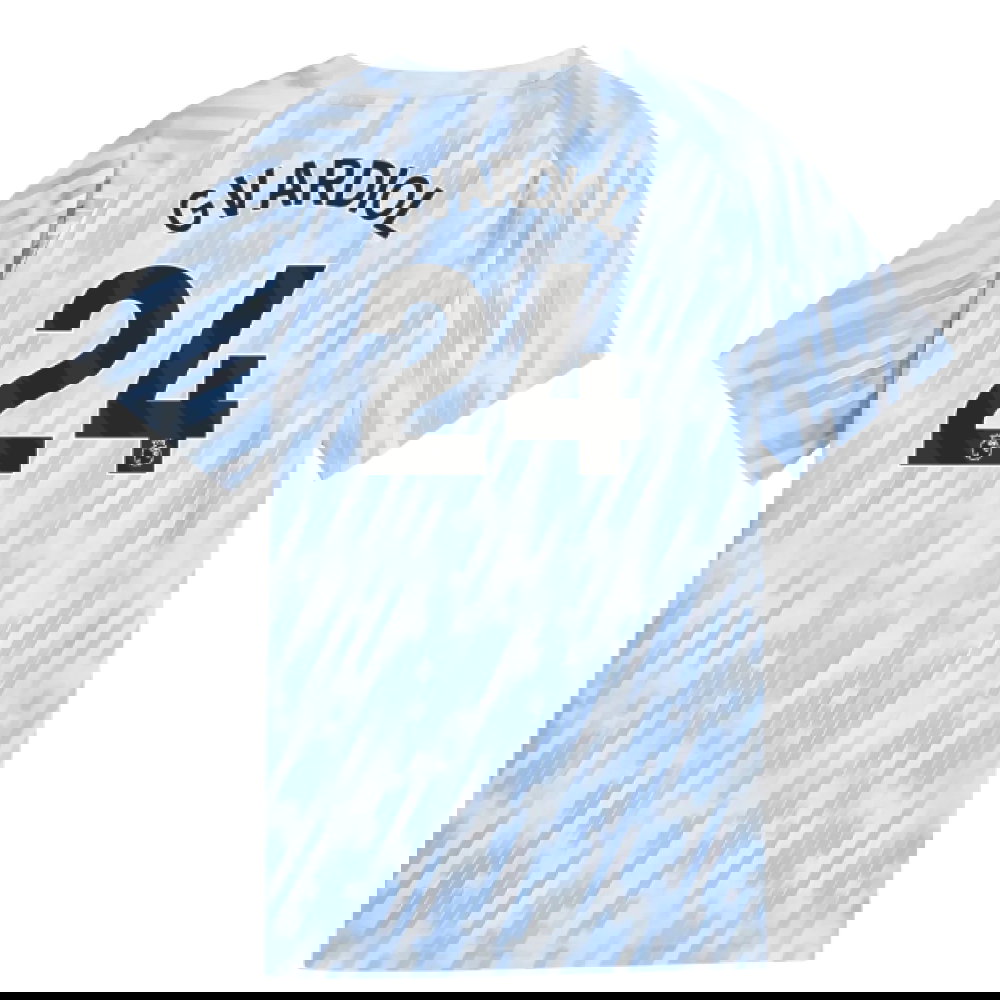 2025-2026 Man City Warm Up Jersey (Silver Sky) - Kids (Gvardiol 24)