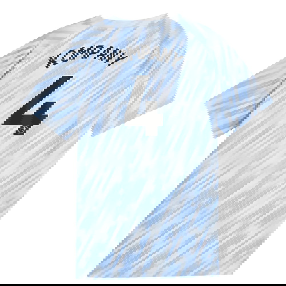 2025-2026 Man City Warm Up Jersey (Silver Sky) - Kids (Kompany 4)