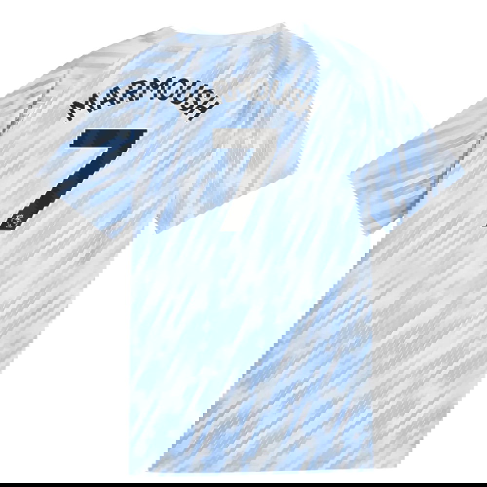 2025-2026 Man City Warm Up Jersey (Silver Sky) - Kids (Marmoush 7)