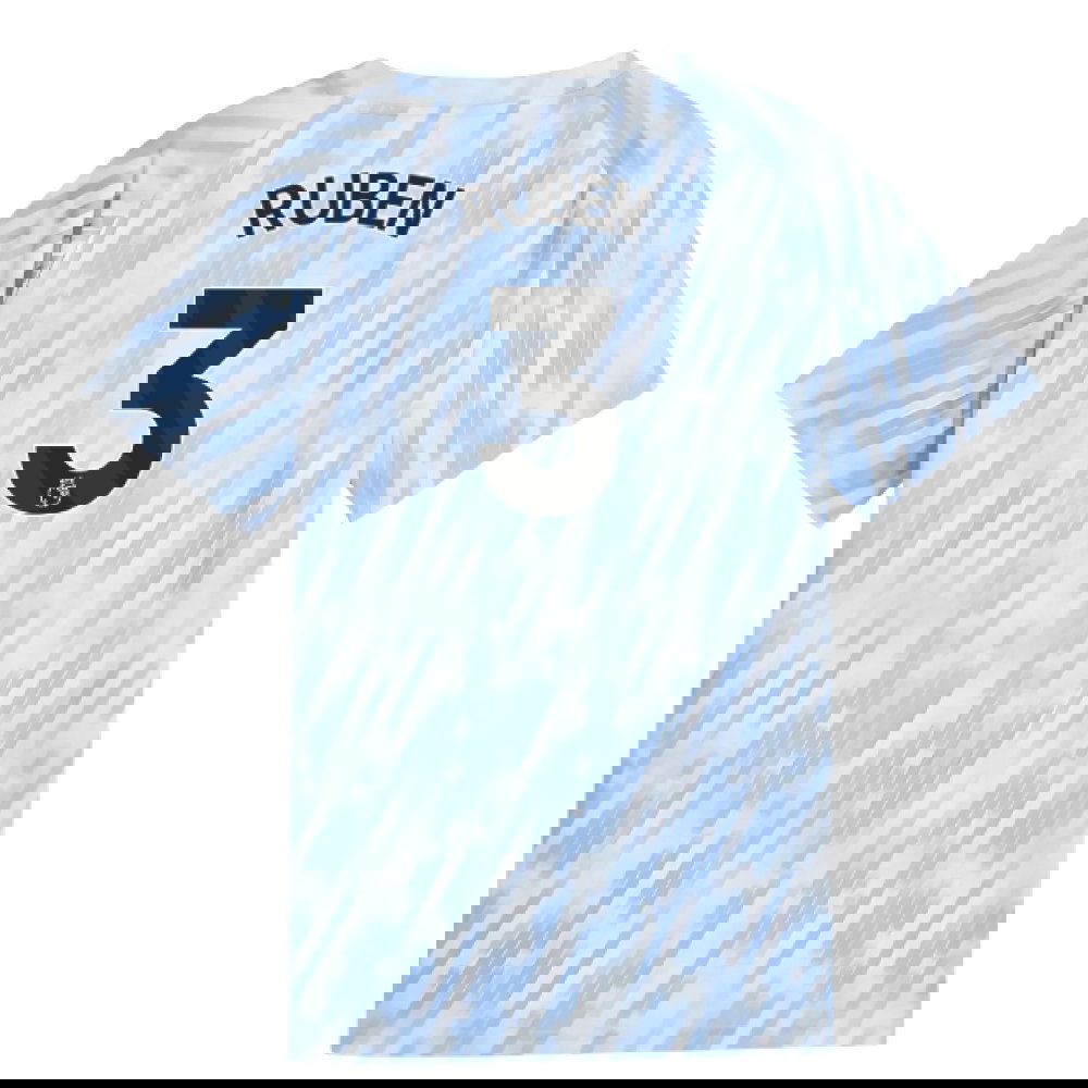 2025-2026 Man City Warm Up Jersey (Silver Sky) - Kids (Ruben 3)