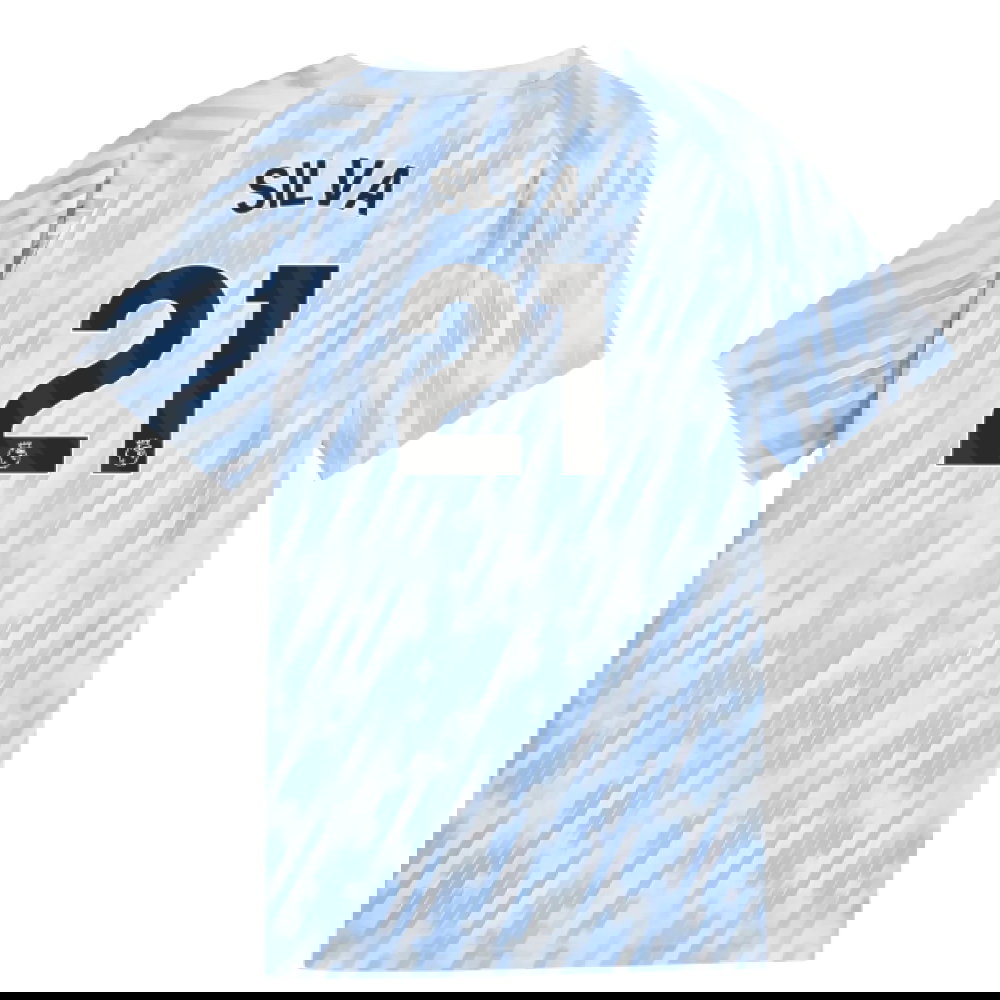 2025-2026 Man City Warm Up Jersey (Silver Sky) - Kids (Silva 21)