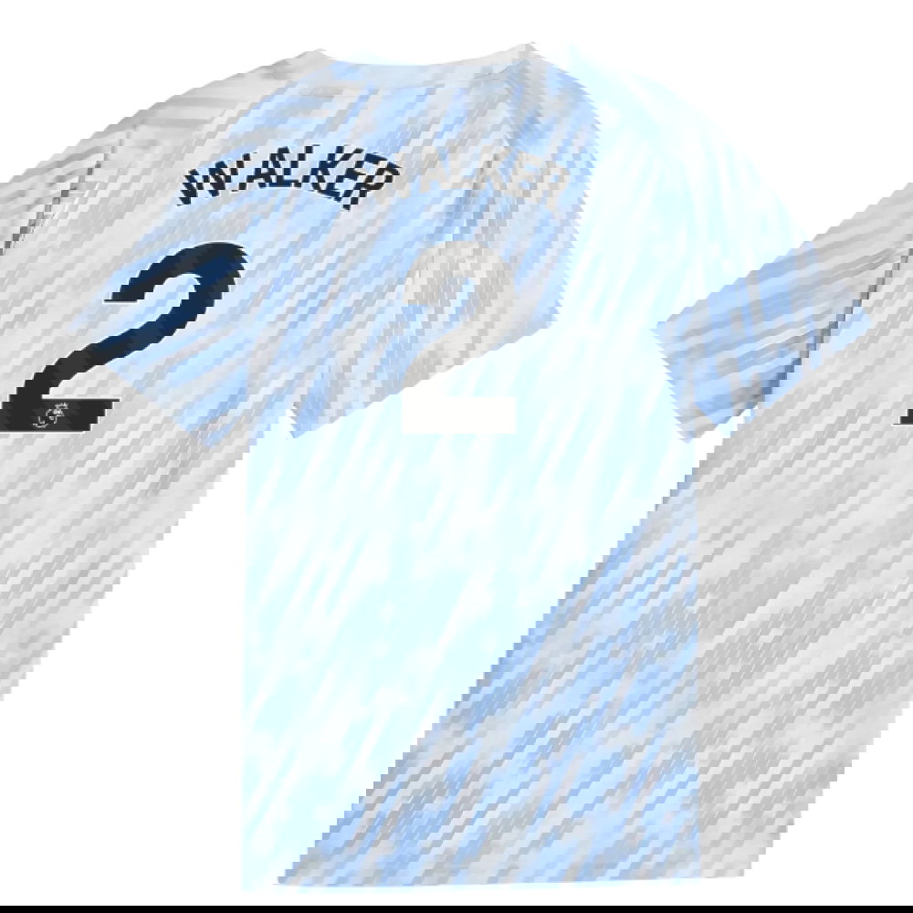 2025-2026 Man City Warm Up Jersey (Silver Sky) - Kids (Walker 2)