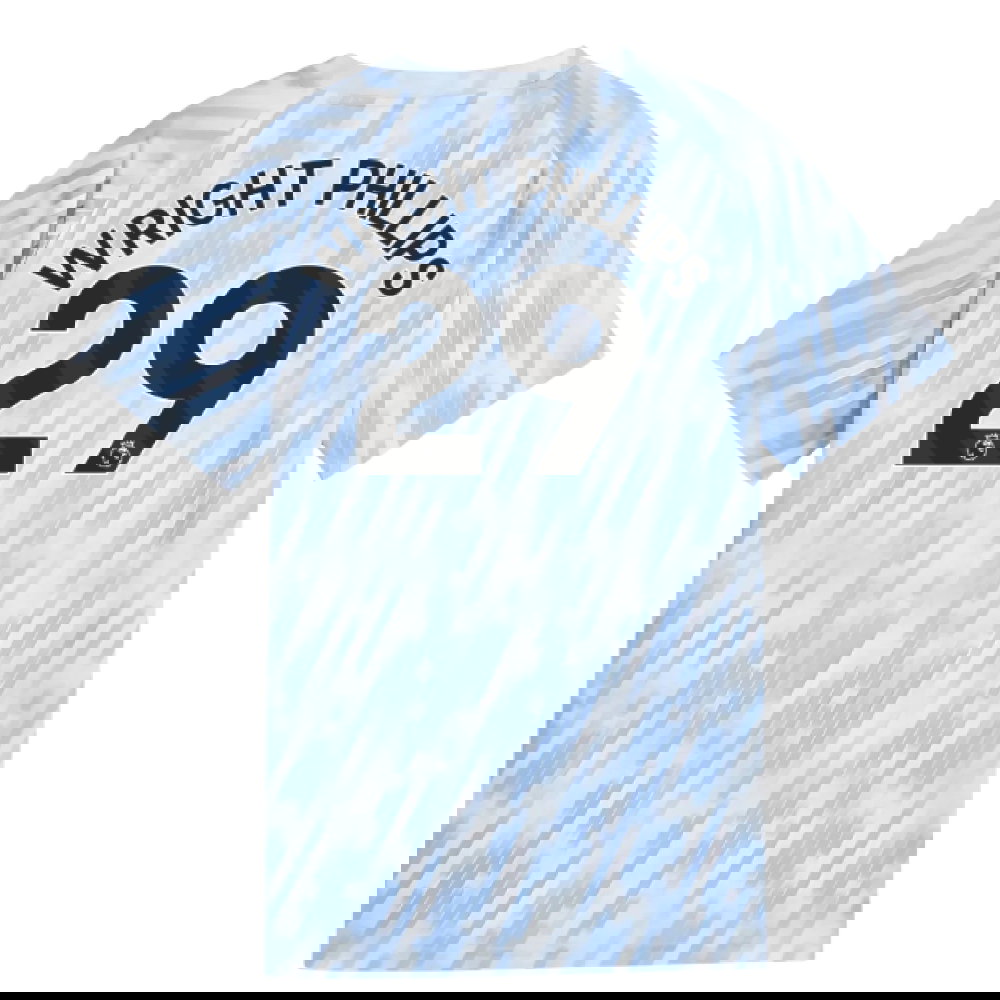 2025-2026 Man City Warm Up Jersey (Silver Sky) - Kids (Wright Phillips 29)