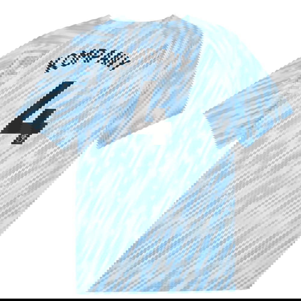 2025-2026 Man City Warm Up Jersey (Silver Sky) (Kompany 4)