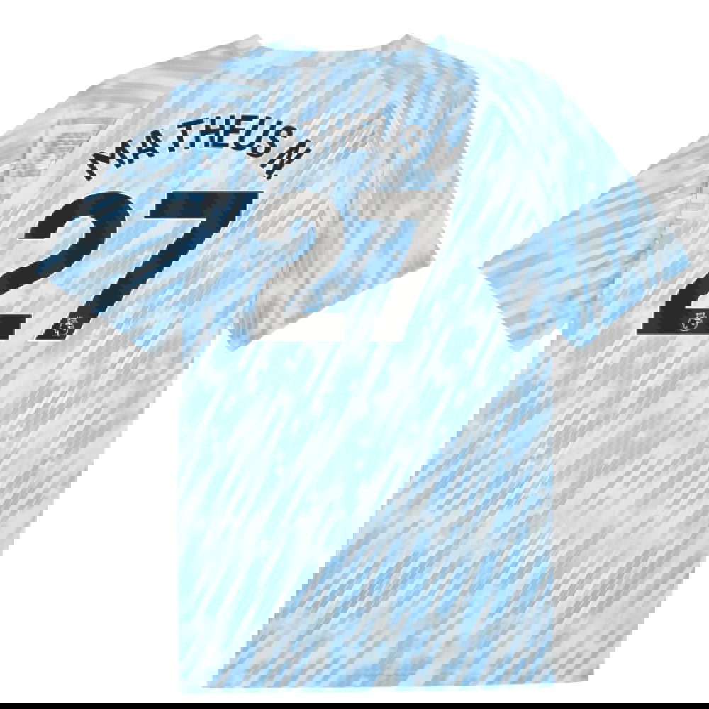 2025-2026 Man City Warm Up Jersey (Silver Sky) (Matheus N. 27)