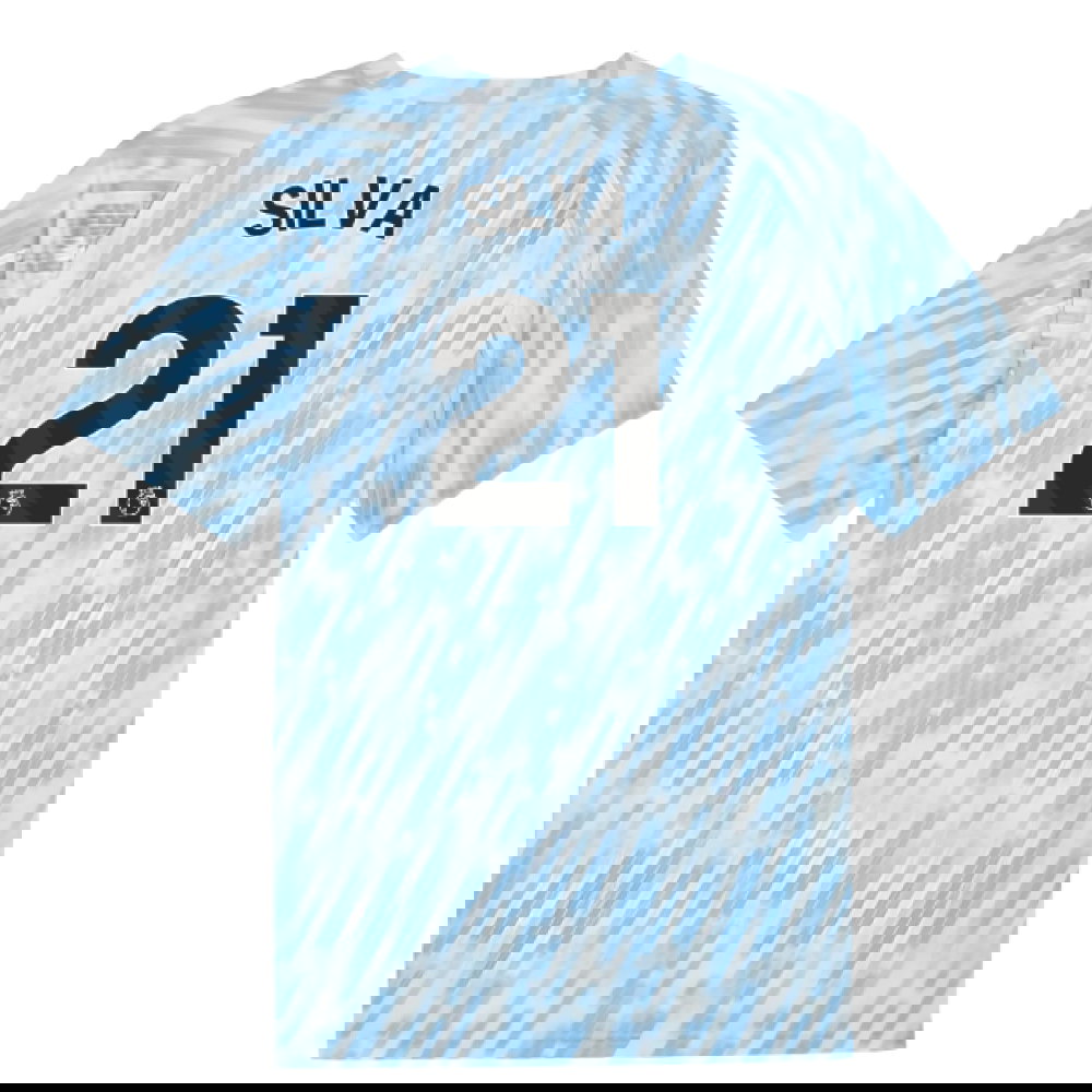 2025-2026 Man City Warm Up Jersey (Silver Sky) (Silva 21)