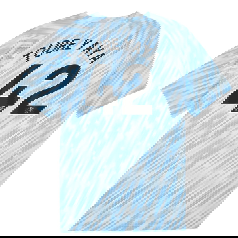 2025-2026 Man City Warm Up Jersey (Silver Sky) (Toure Yaya 42)