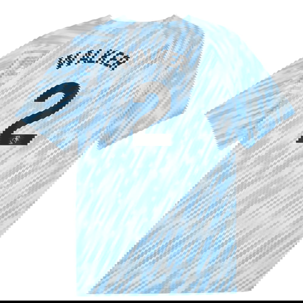 2025-2026 Man City Warm Up Jersey (Silver Sky) (Walker 2)