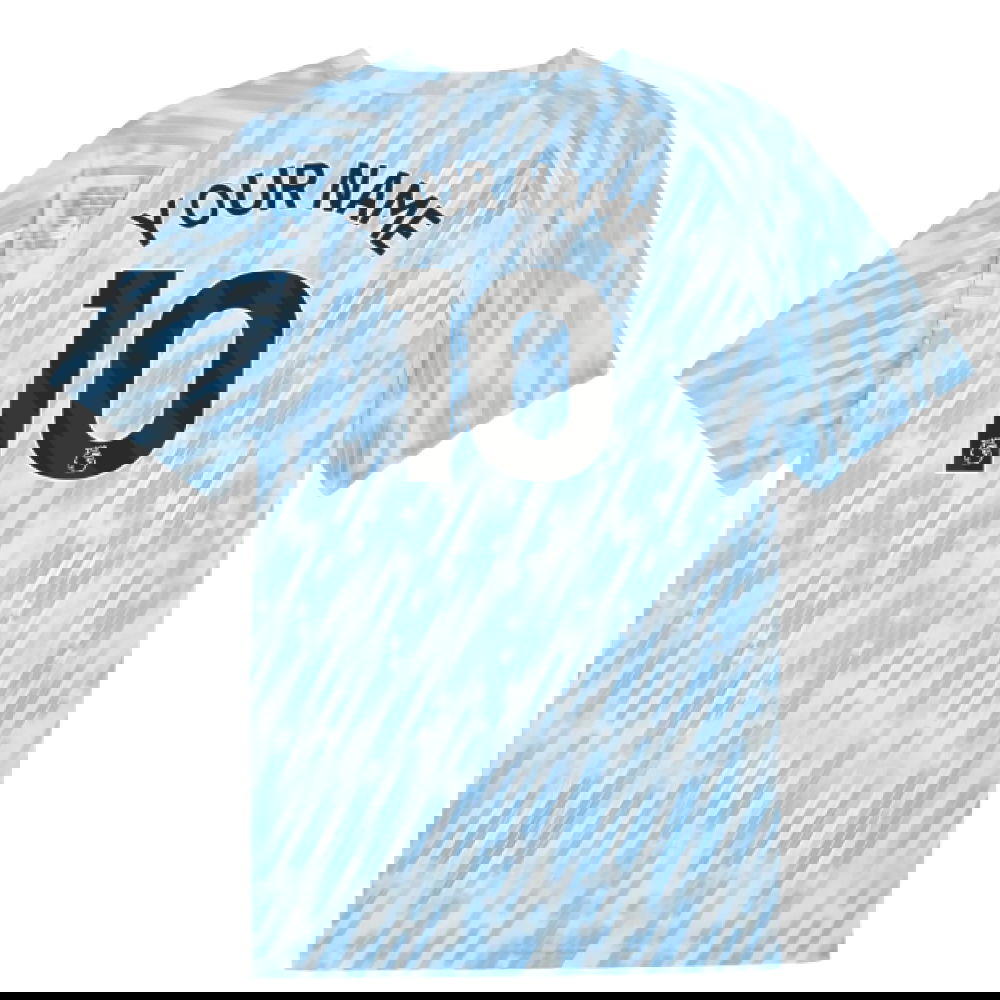 2025-2026 Man City Warm Up Jersey (Silver Sky) (Your Name)
