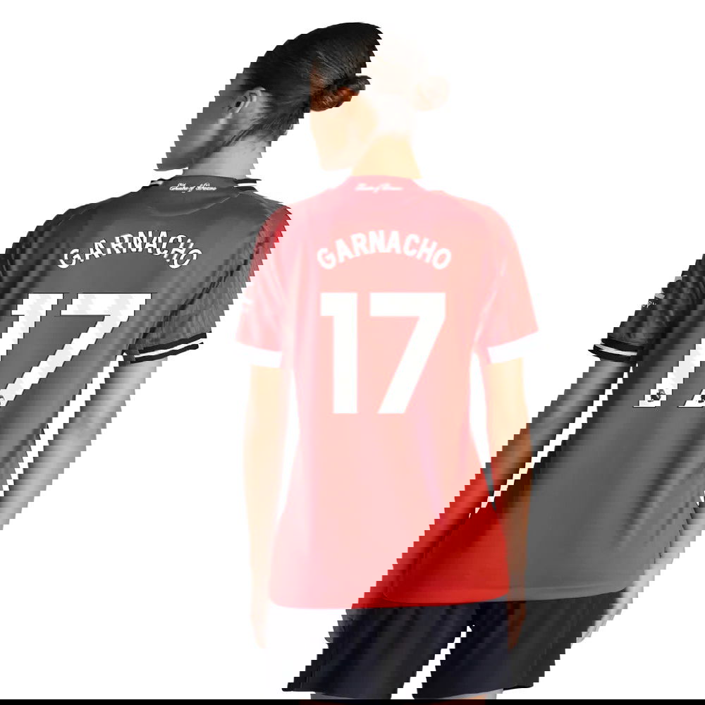 2025-2026 Man Utd Authentic Home Shirt (Womens) (Garnacho 17)