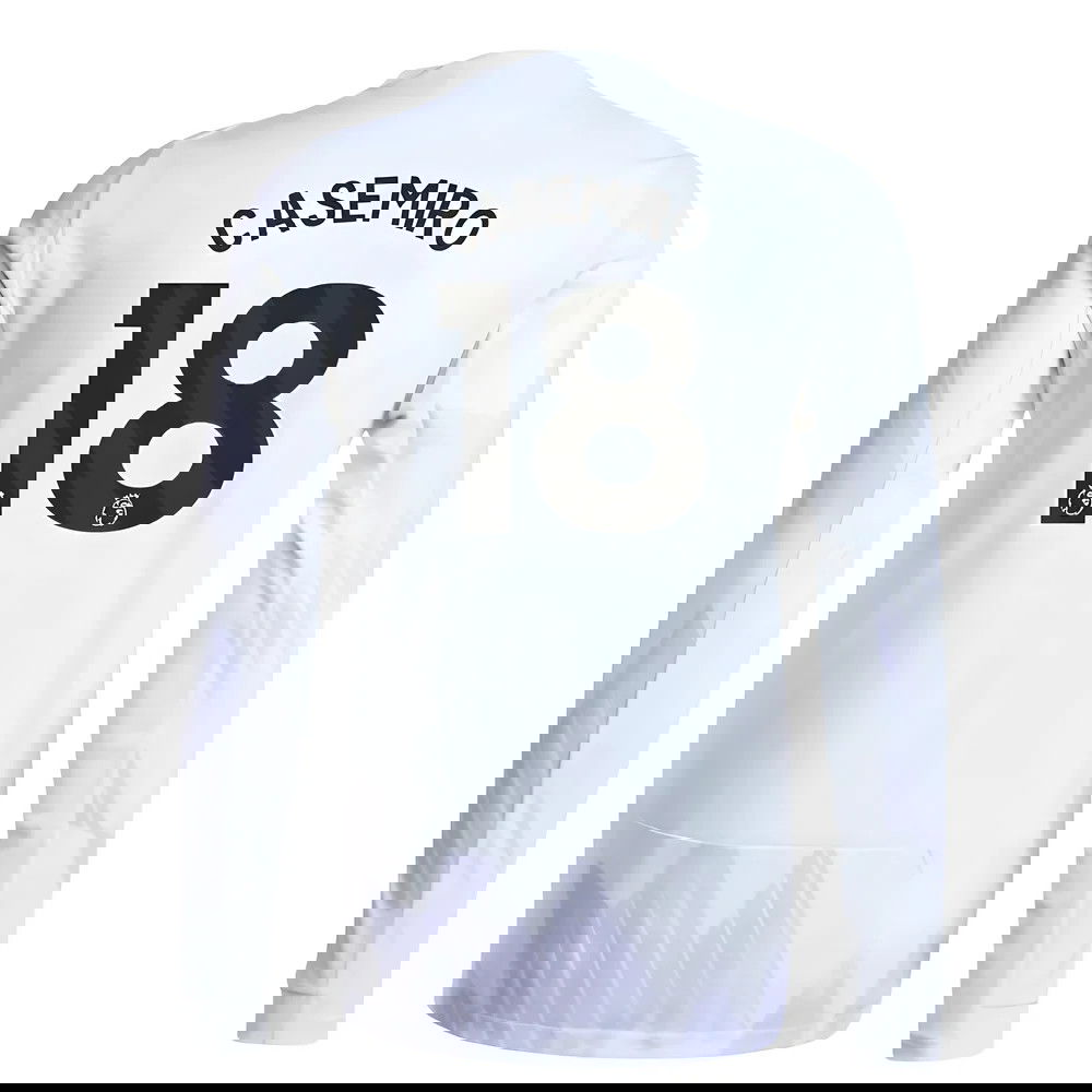 2025-2026 Man Utd Authentic Long Sleeve Away Shirt (Casemiro 18)