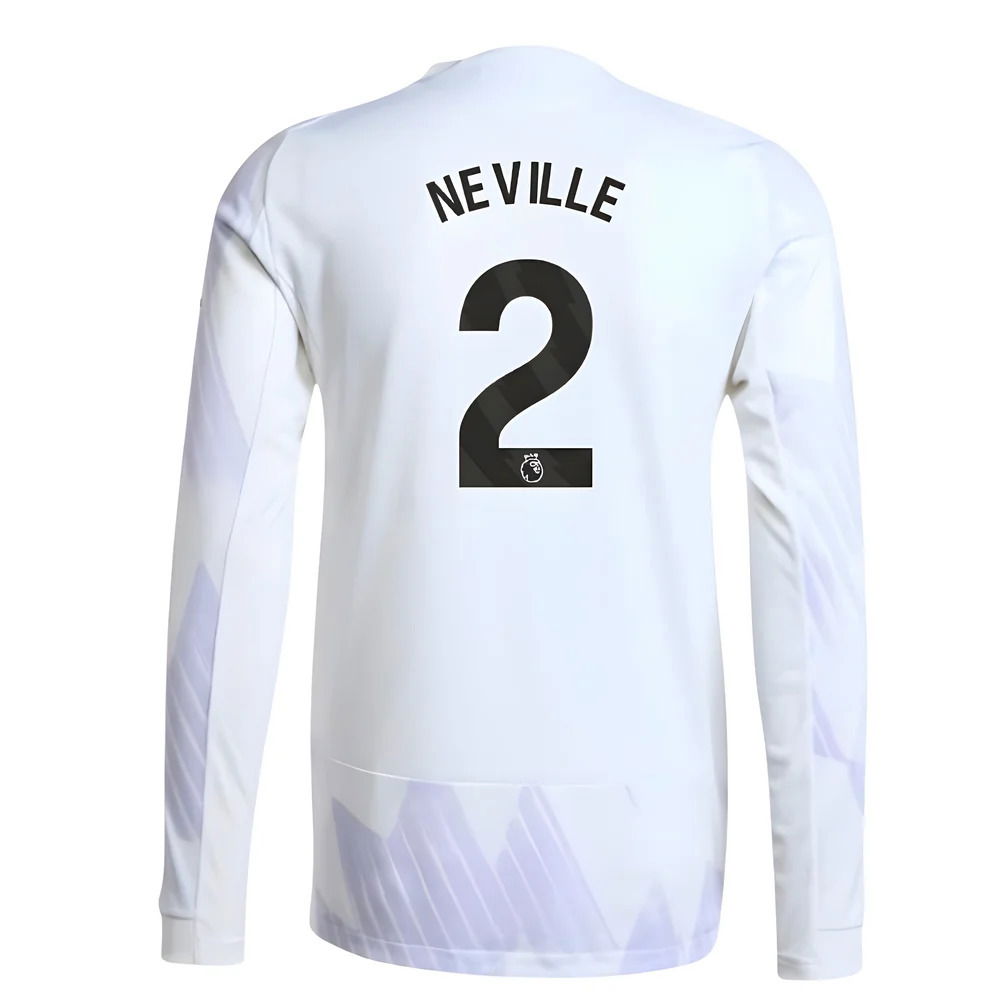 2025-2026 Man Utd Authentic Long Sleeve Away Shirt (Neville 2)