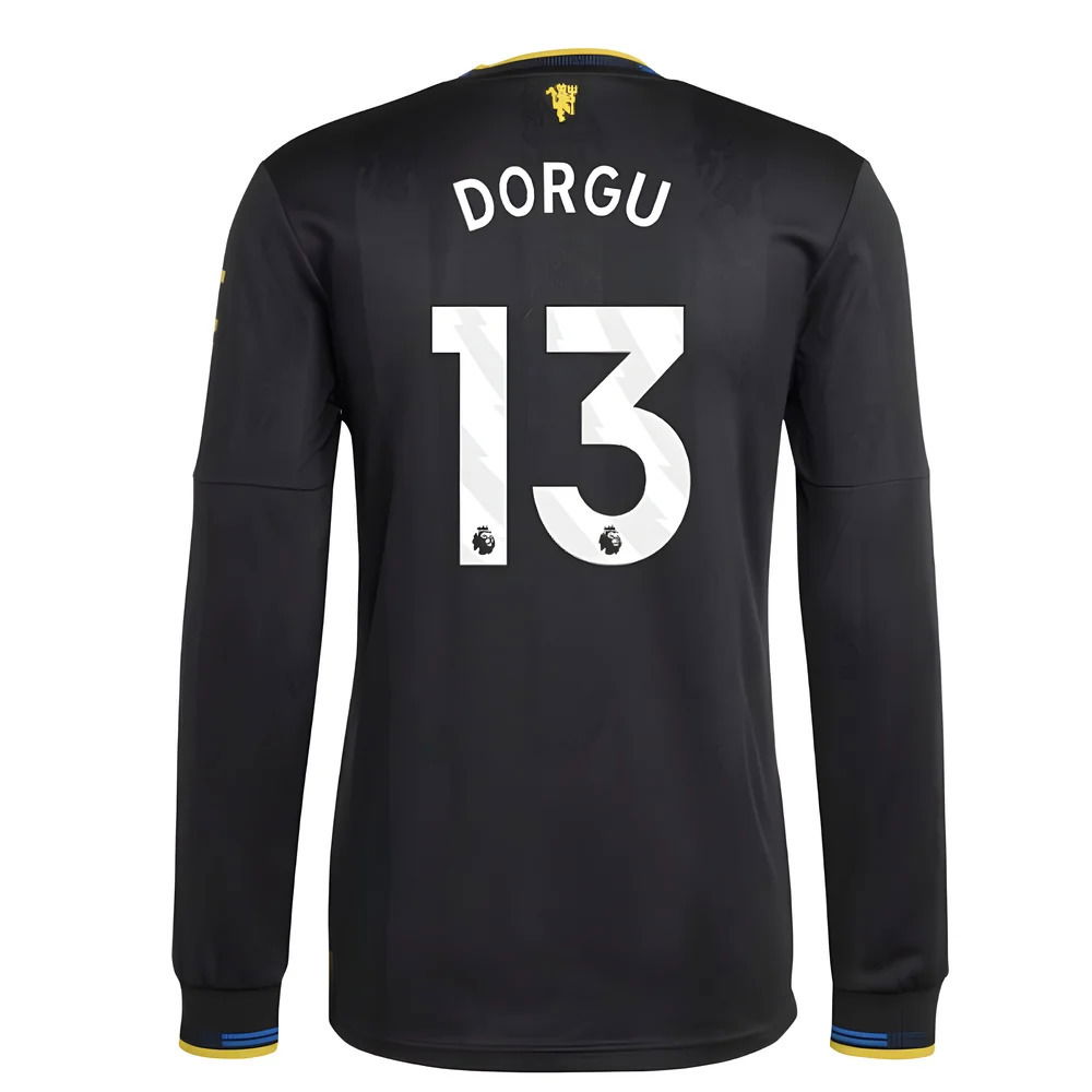 2025-2026 Man Utd Authentic Long Sleeve Third Shirt (Dorgu 13)