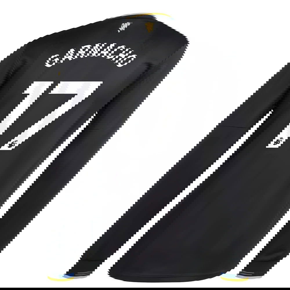 2025-2026 Man Utd Authentic Long Sleeve Third Shirt (Garnacho 17)