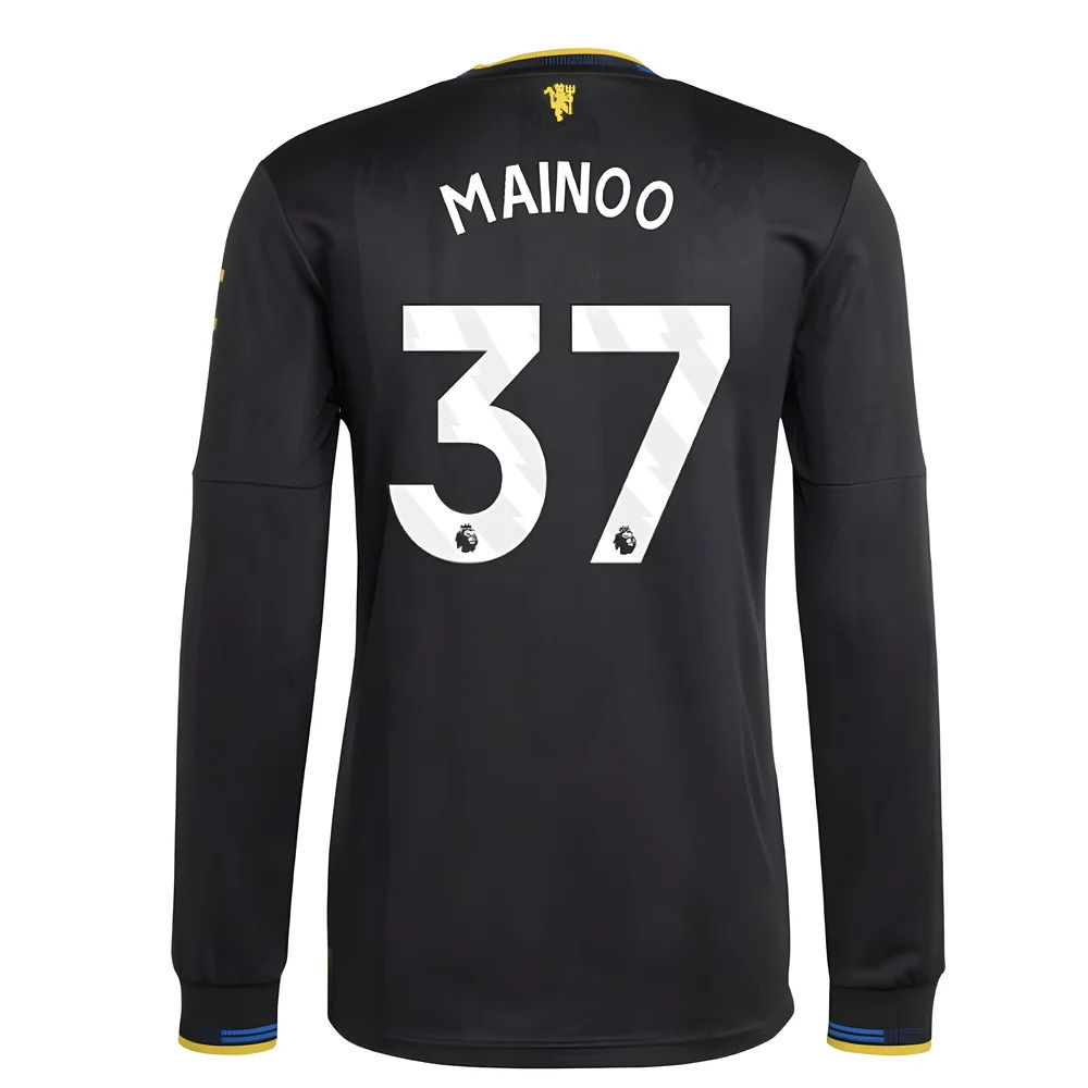 2025-2026 Man Utd Authentic Long Sleeve Third Shirt (Mainoo 37)