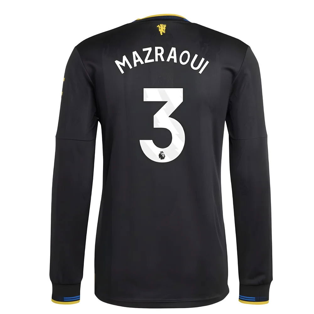 2025-2026 Man Utd Authentic Long Sleeve Third Shirt (Mazraoui 3)