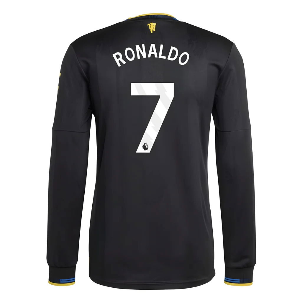 2025-2026 Man Utd Authentic Long Sleeve Third Shirt (Ronaldo 7)