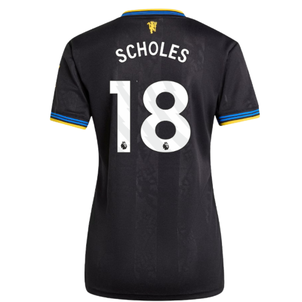 2025-2026 Man Utd Authentic Third Shirt (Womens) (Scholes 18)