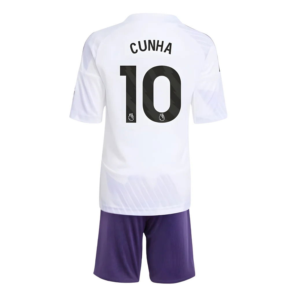 2025-2026 Man Utd Away Mini Kit (Cunha 10)