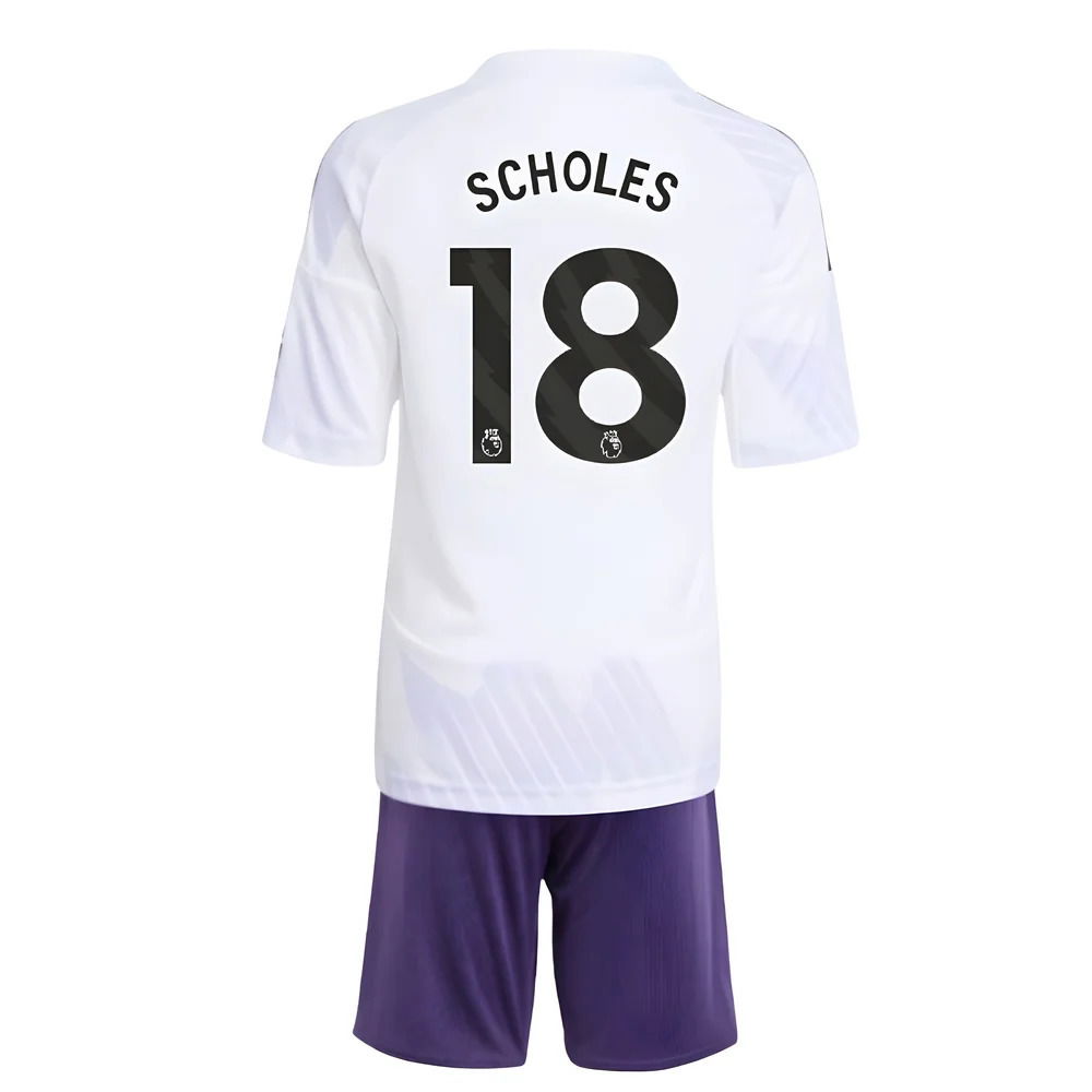 2025-2026 Man Utd Away Mini Kit (Scholes 18)
